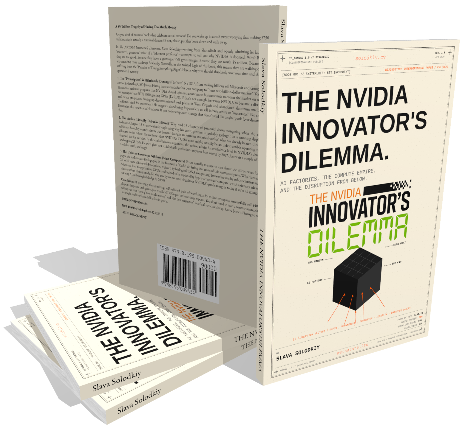 The published paperback, shown from the front and back